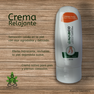 Crema relajante nabico sativa analagesico