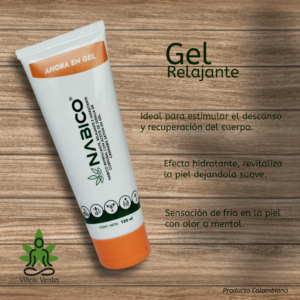 Gel corporal Nabico sativa analagesico